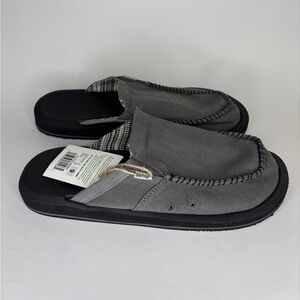 Men's Sanuk You Got My Back Soft Top Hemp Men Size 9 Dark Charcoal Loafers Mule